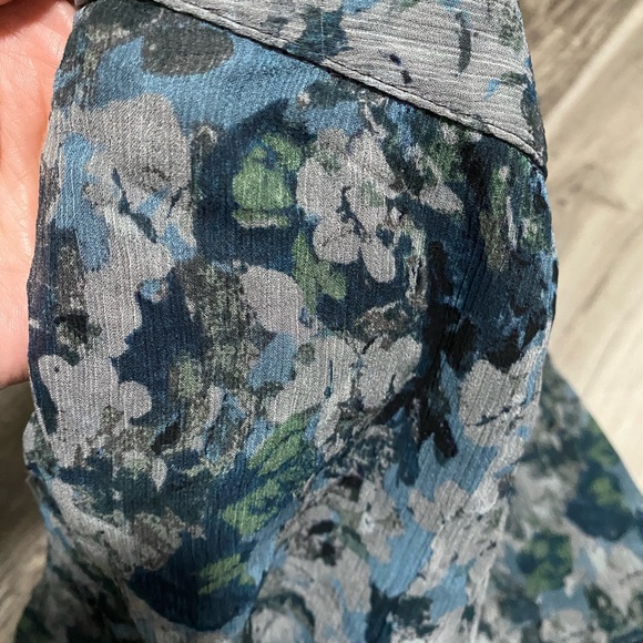 Charter Womens Floral Blue Skirt size 10 - Picture 6 of 7